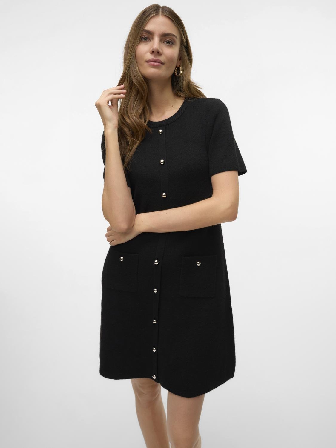 VMJOHANNA Midi Dress - Black - VERO MODA & VILA Bergvik